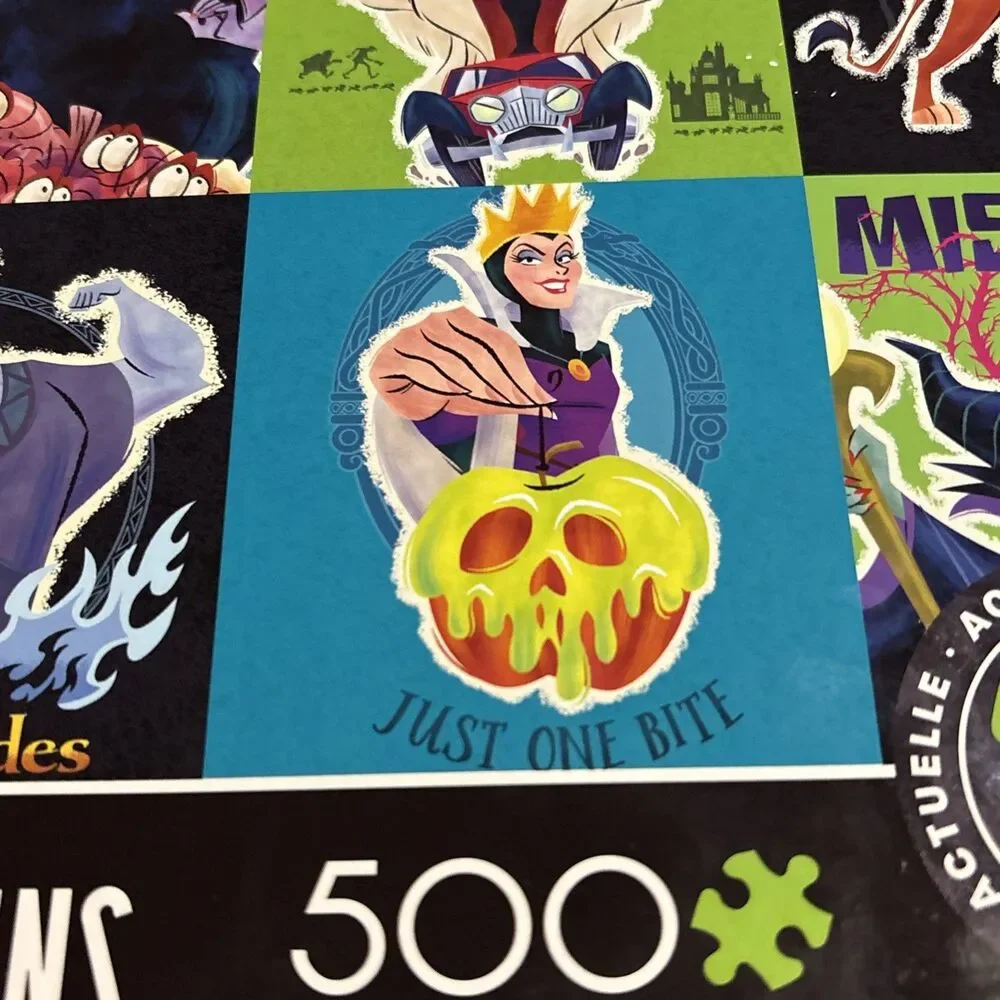 Ceaco New, Bag Sealed! Disney Villains 500 Piece Jigsaw Puzzle Halloween Ursula